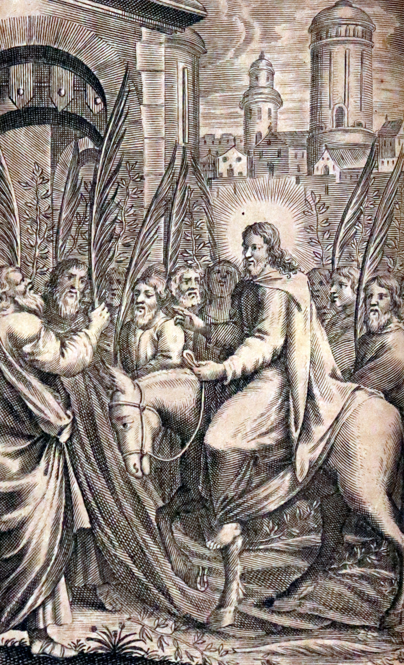 1774 Scarce French Latin Book in a beautiful Binding - Office de la Quinzaine de Paques - Easter Prayer.