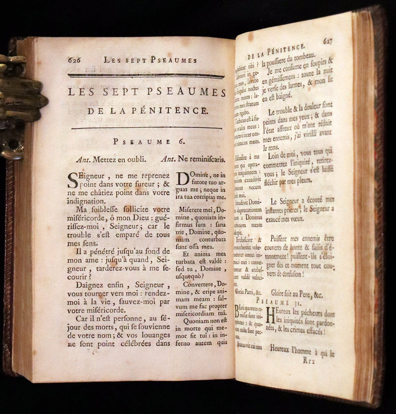 1774 Scarce French Latin Easter Prayer Book – Office de la Quinzaine de Paques