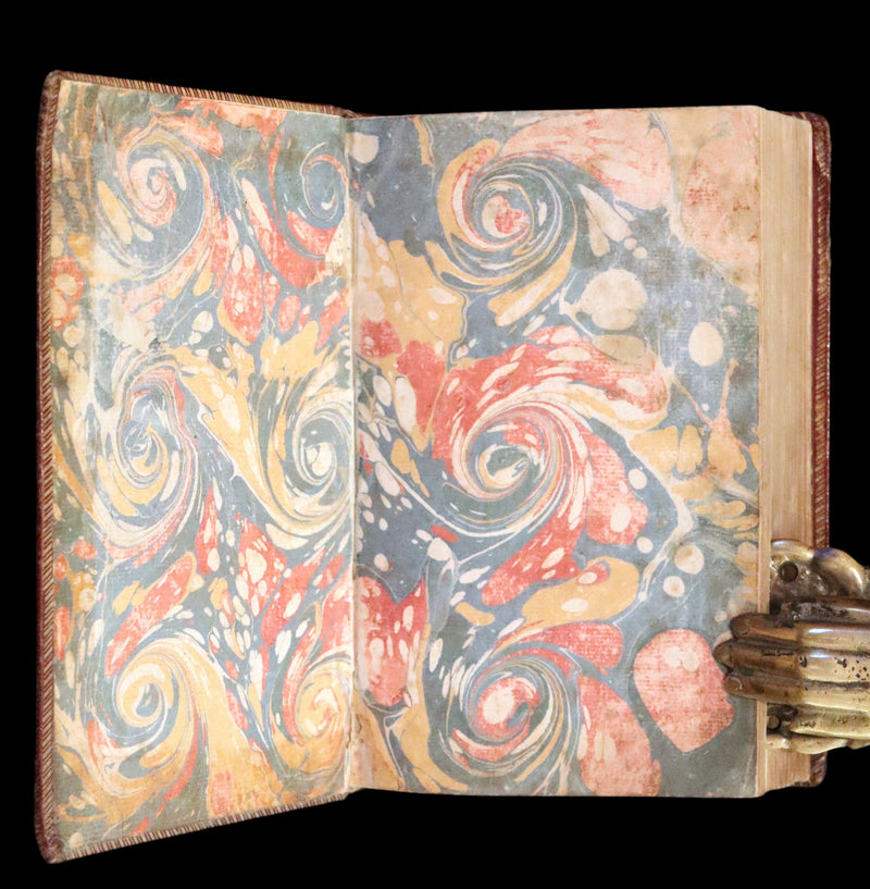 1774 Scarce French Latin Book in a beautiful Binding - Office de la Quinzaine de Paques - Easter Prayer.