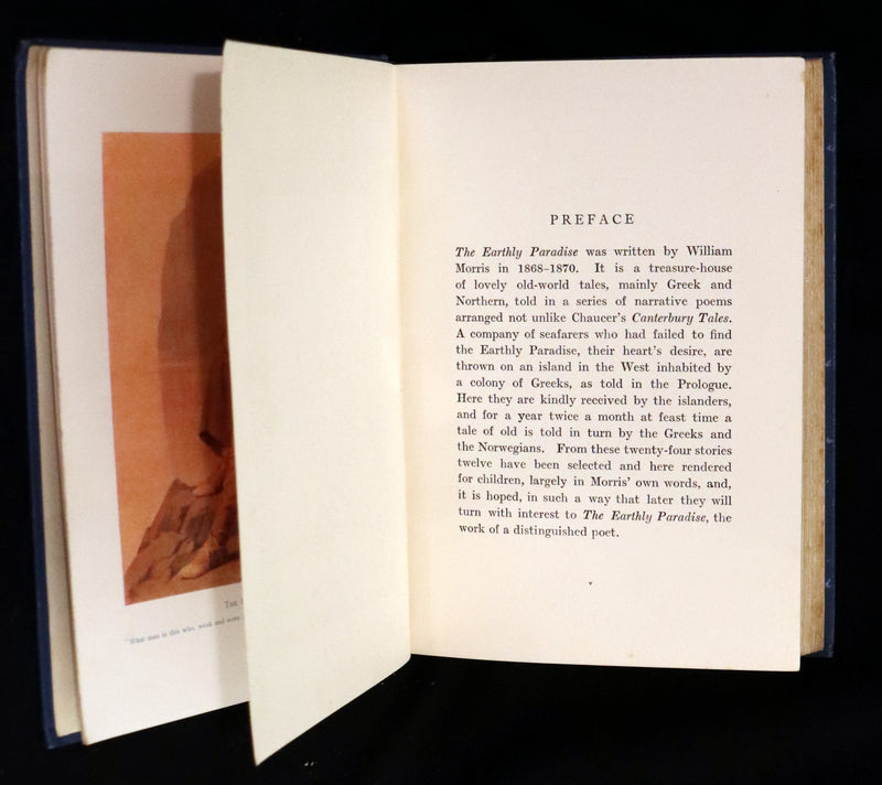 1913 Rare 1st illustrated edition by Isabel Bonus - Tales From The Earthly Paradise by Pre-Raphaelite William Morris.