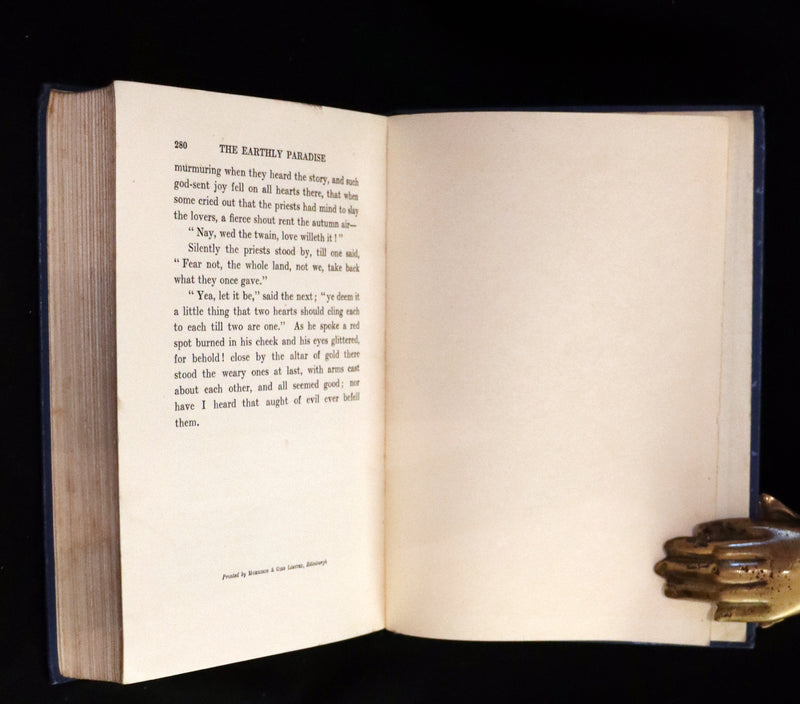 1913 Rare 1st illustrated edition by Isabel Bonus - Tales From The Earthly Paradise by Pre-Raphaelite William Morris.