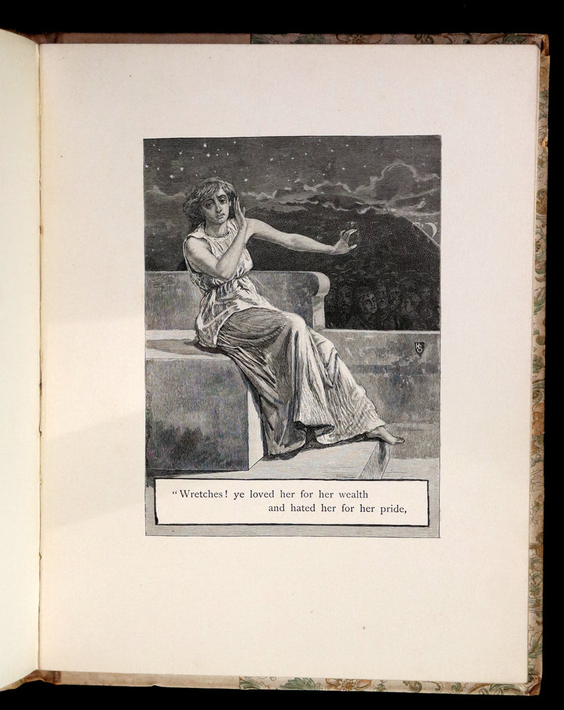 1885 Scarce Victorian Book - LENORE by Edgar Allan POE, First Illustrated edition by Henry Sandham.