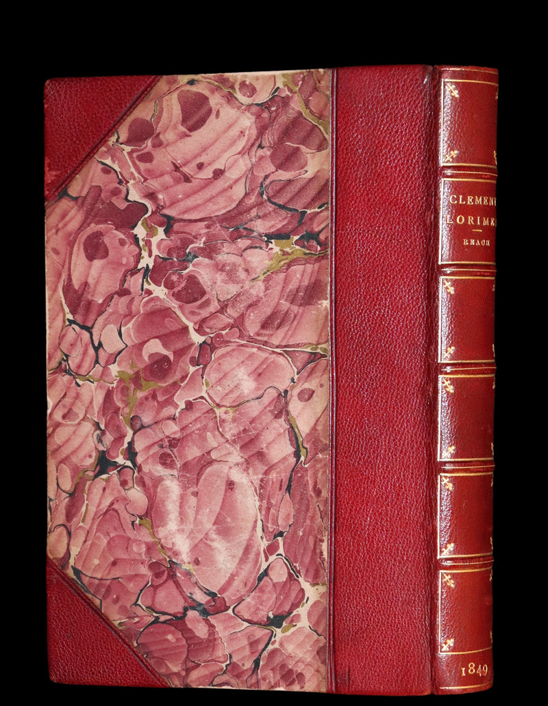 1849 Rare Gothic Story First Edition - Clement Lorimer or The Book with the Iron Clasps by Cruikshank.