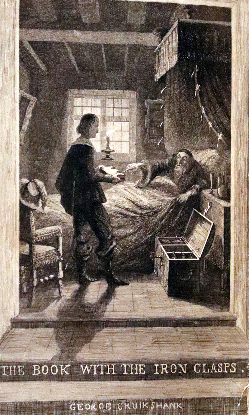 1849 Rare Gothic Story First Edition - Clement Lorimer or The Book with the Iron Clasps by Cruikshank.