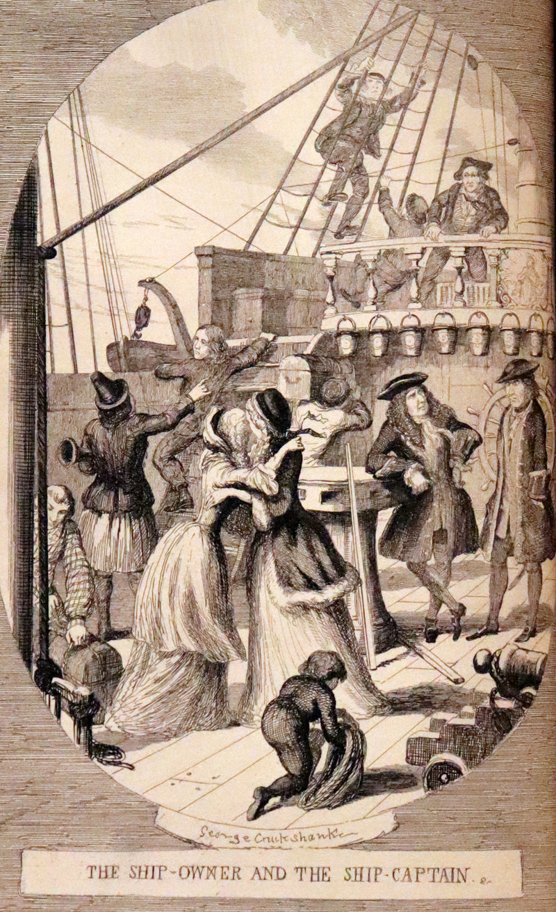 1849 Rare Gothic Story First Edition - Clement Lorimer or The Book with the Iron Clasps by Cruikshank.