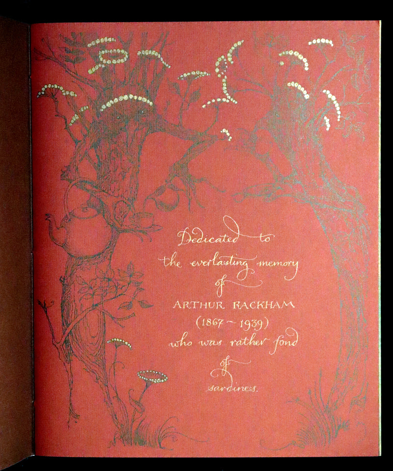 2009 Scarce First Edition - The Fairy Market by Charles van Sandwyk dedicated to Arthur Rackham.