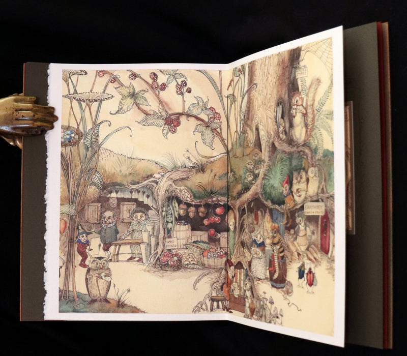 2009 Scarce First Edition - The Fairy Market by Charles van Sandwyk dedicated to Arthur Rackham.