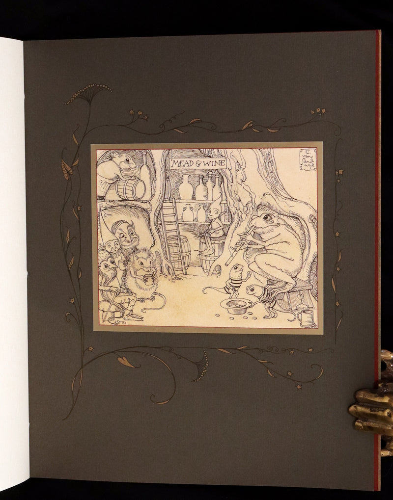 2009 Scarce First Edition - The Fairy Market by Charles van Sandwyk dedicated to Arthur Rackham.