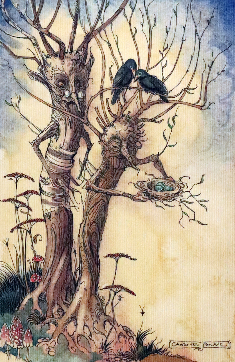 2009 Scarce First Edition - The Fairy Market by Charles van Sandwyk dedicated to Arthur Rackham.