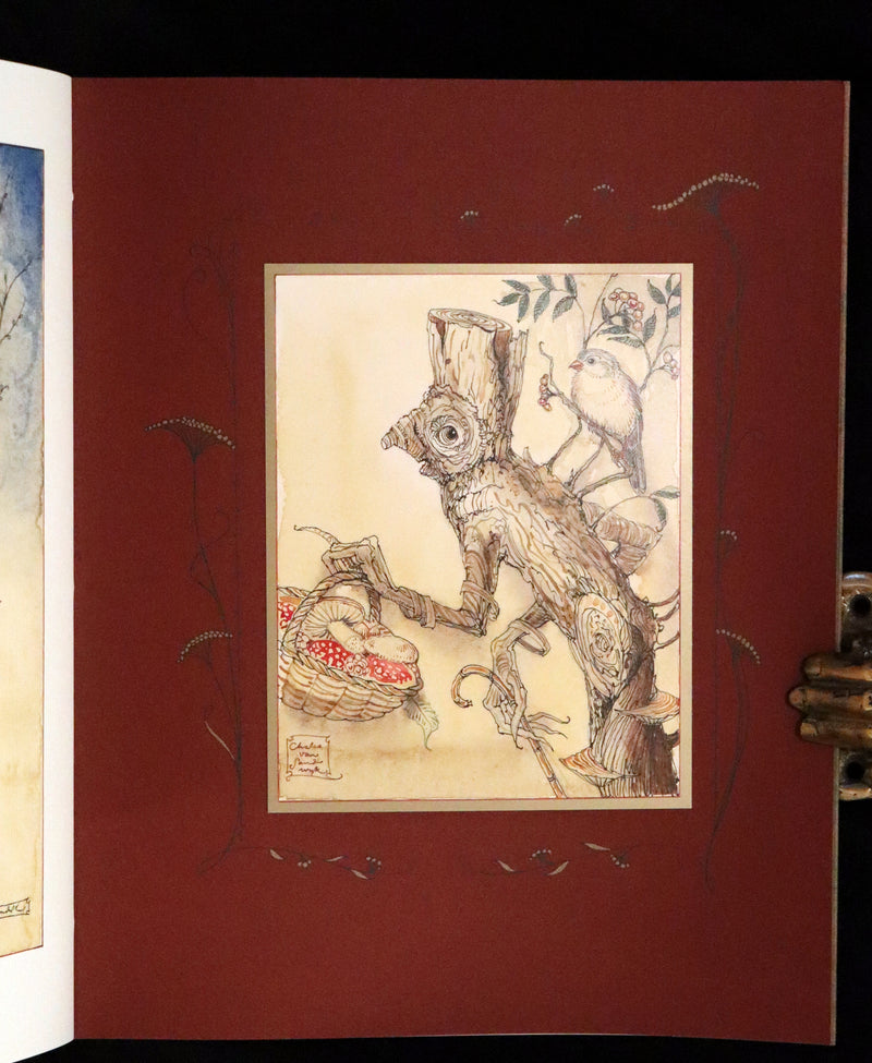 2009 Scarce First Edition - The Fairy Market by Charles van Sandwyk dedicated to Arthur Rackham.