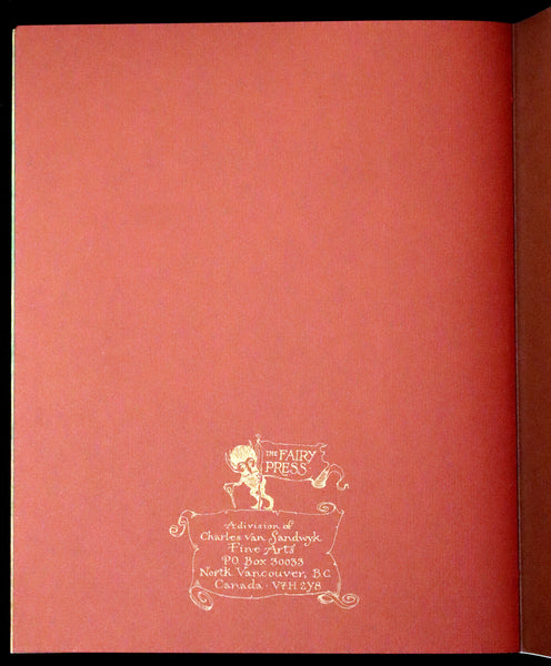 2009 Scarce First Edition - The Fairy Market by Charles van Sandwyk dedicated to Arthur Rackham.