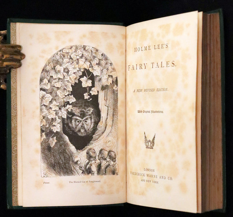 1890 Rare Victorian Book - Holme Lee's Fairy Tales, illustrated.
