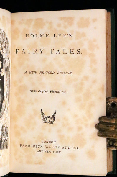 1890 Rare Victorian Book - Holme Lee's Fairy Tales, illustrated.