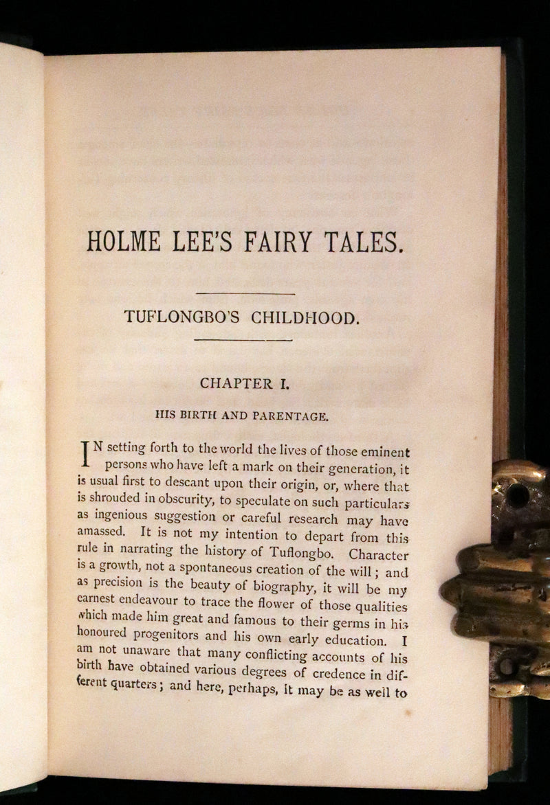 1890 Rare Victorian Book - Holme Lee's Fairy Tales, illustrated.