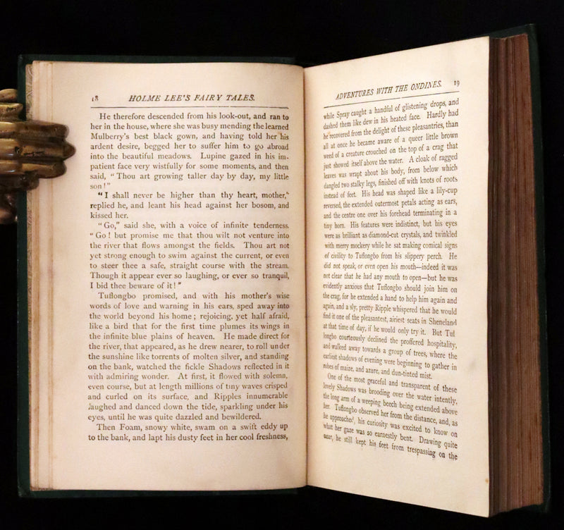 1890 Rare Victorian Book - Holme Lee's Fairy Tales, illustrated.