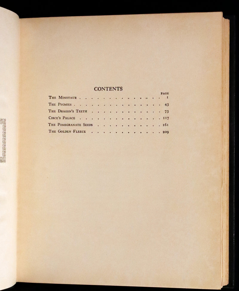 1921 Rare First Edition in Calf Binding - Tanglewood Tales by N. Hawthorne illustrated by Virginia Frances Sterrett.