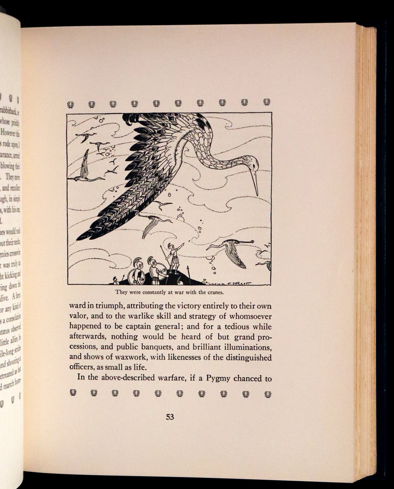 1921 Rare First Edition in Calf Binding - Tanglewood Tales by N. Hawthorne illustrated by Virginia Frances Sterrett.