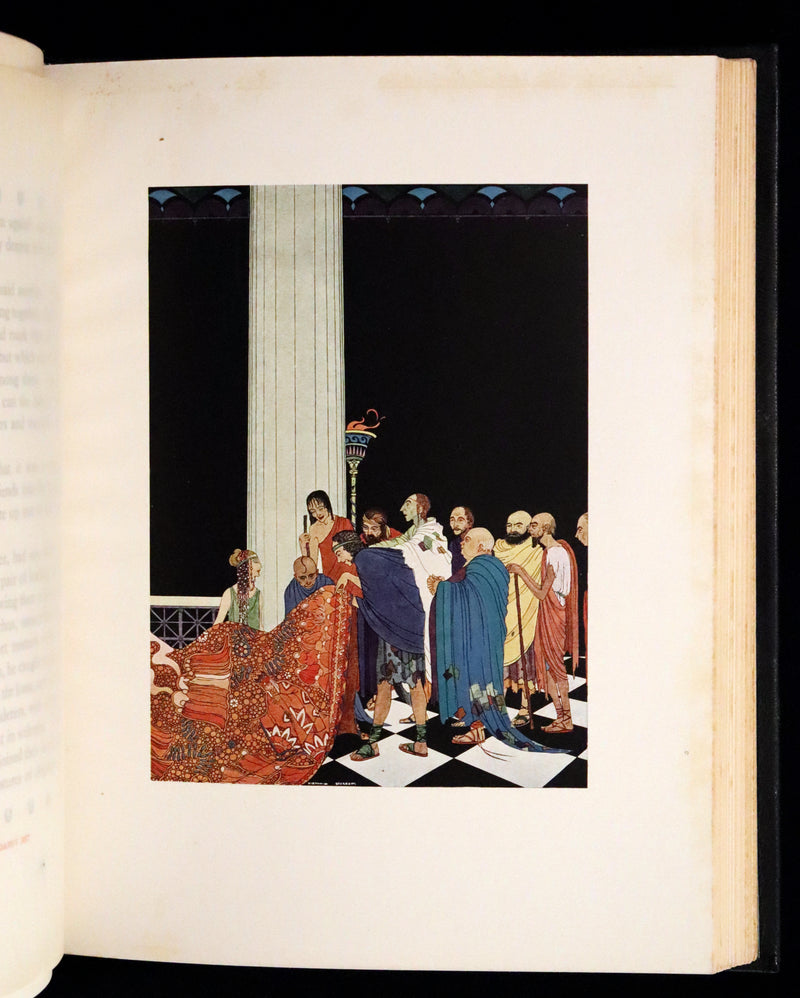 1921 Rare First Edition in Calf Binding - Tanglewood Tales by N. Hawthorne illustrated by Virginia Frances Sterrett.