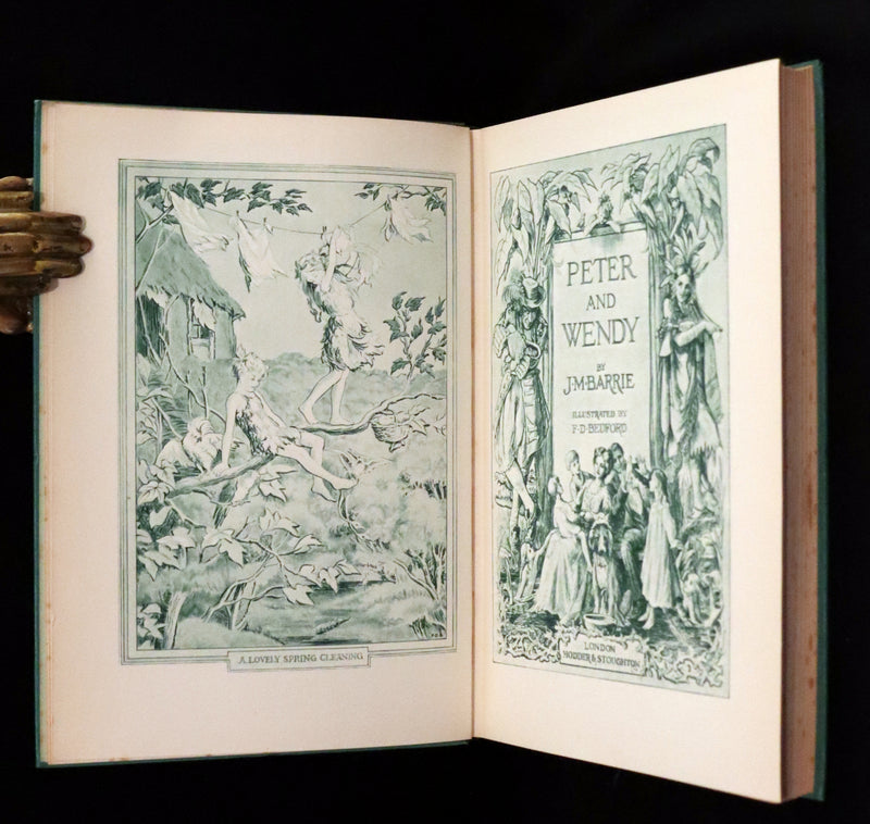 1935 Scarce Edition - Peter Pan - Peter and Wendy by J.M. Barrie Illustrated by F.D. Bedford.