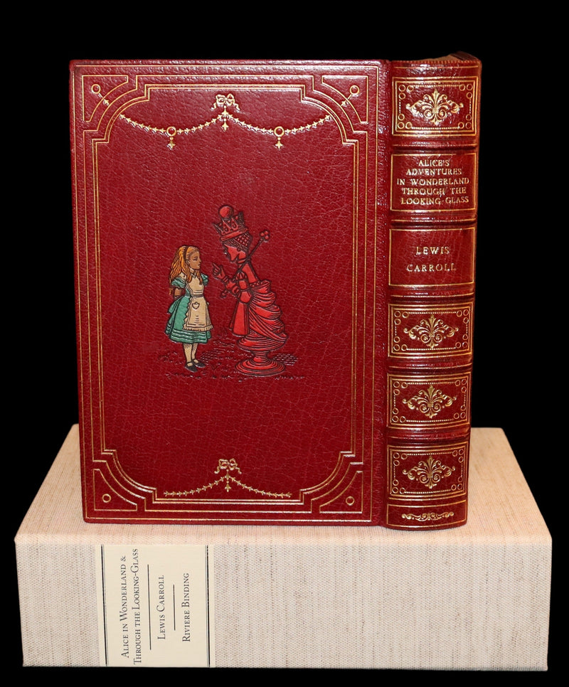 1932 Exquisite Riviere Binding - Alice's Adventures in Wonderland (With) Through the Looking-Glass and What Alice Found There.