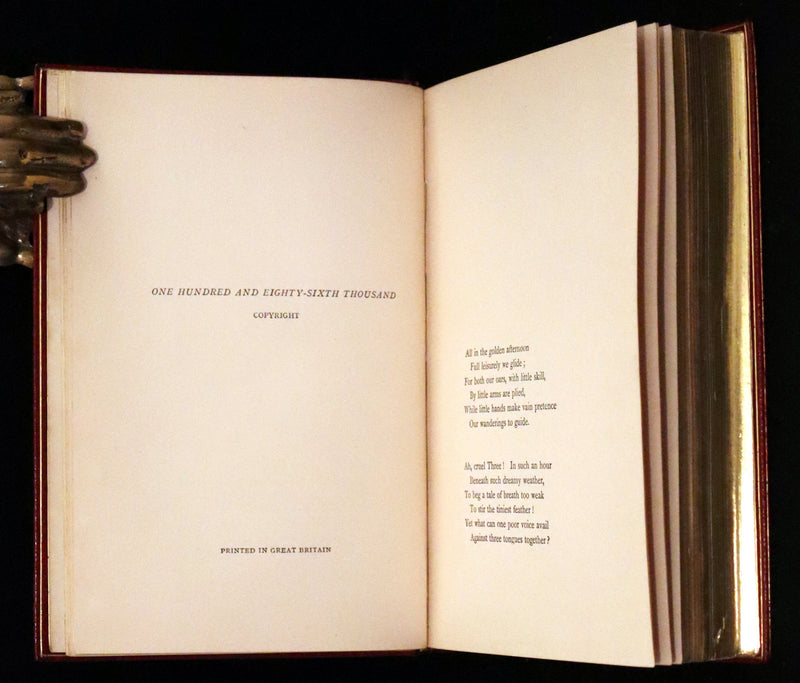 1932 Exquisite Riviere Binding - Alice's Adventures in Wonderland (With) Through the Looking-Glass and What Alice Found There.