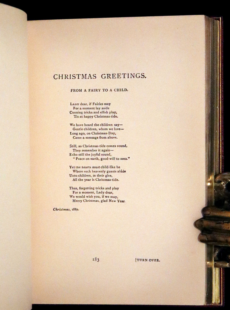 1932 Exquisite Riviere Binding - Alice's Adventures in Wonderland (With) Through the Looking-Glass and What Alice Found There.