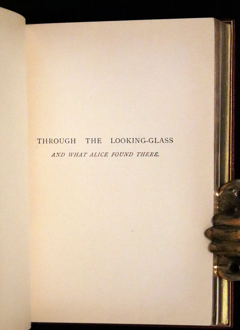 1932 Exquisite Riviere Binding - Alice's Adventures in Wonderland (With) Through the Looking-Glass and What Alice Found There.