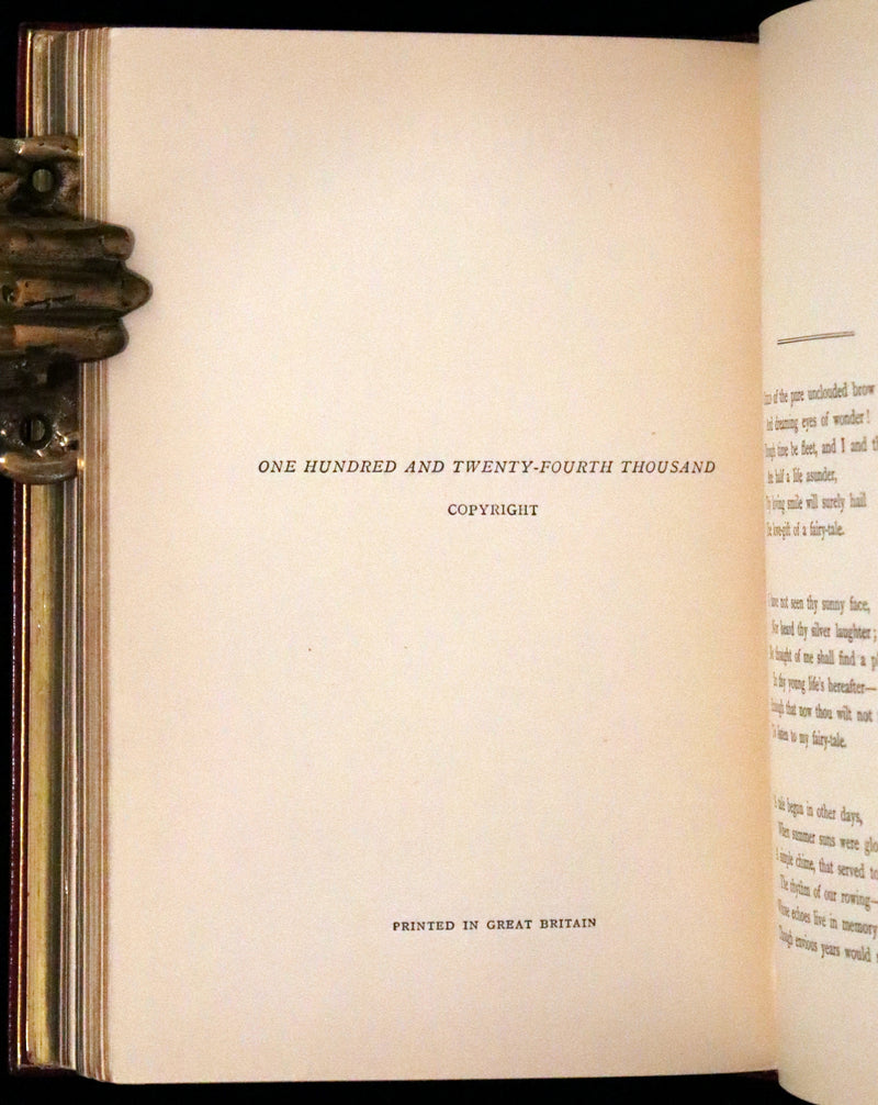 1932 Exquisite Riviere Binding - Alice's Adventures in Wonderland (With) Through the Looking-Glass and What Alice Found There.