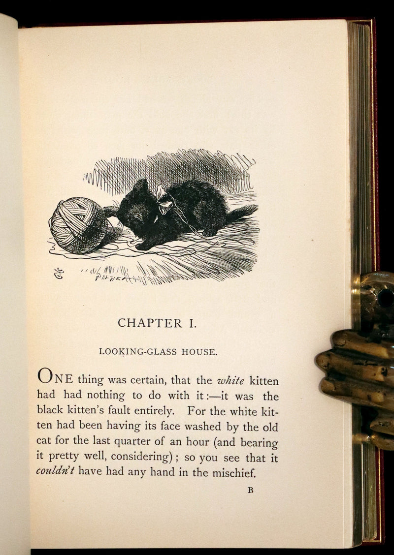 1932 Exquisite Riviere Binding - Alice's Adventures in Wonderland (With) Through the Looking-Glass and What Alice Found There.