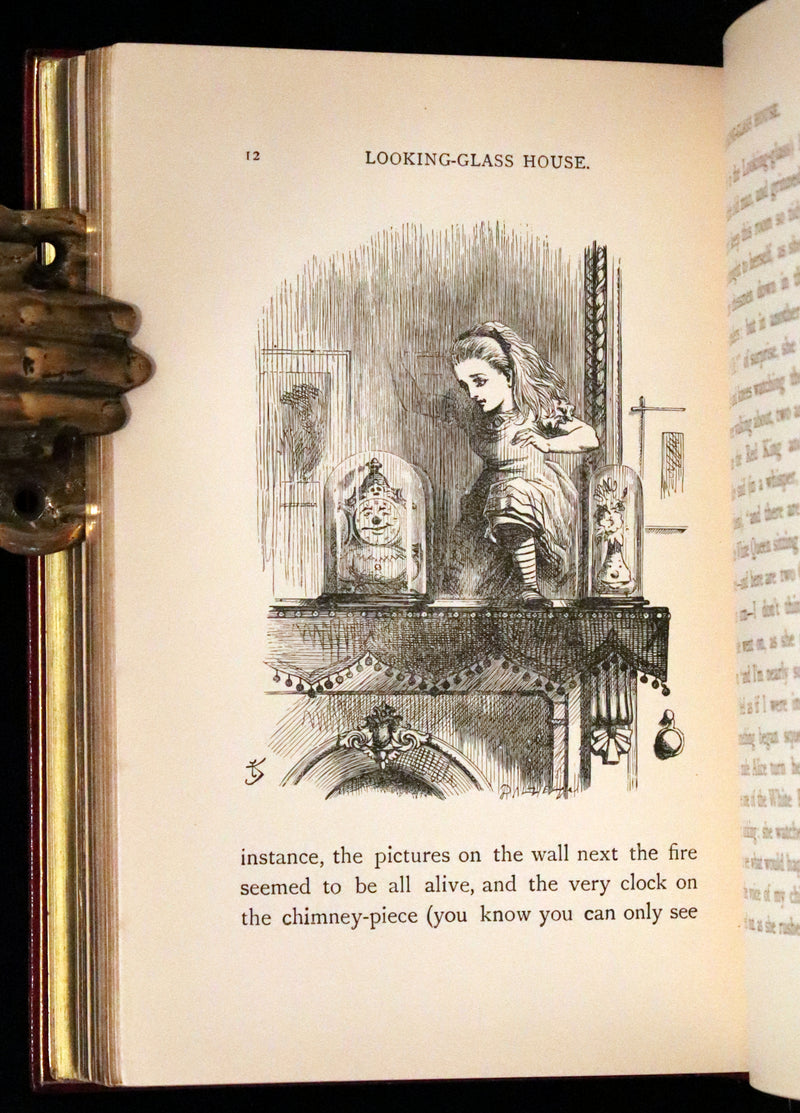 1932 Exquisite Riviere Binding - Alice's Adventures in Wonderland (With) Through the Looking-Glass and What Alice Found There.