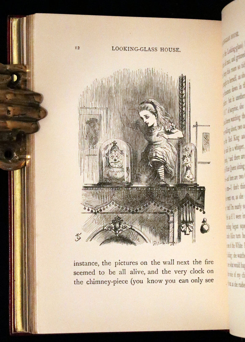 1932 Exquisite Riviere Binding - Alice's Adventures in Wonderland (With) Through the Looking-Glass and What Alice Found There.