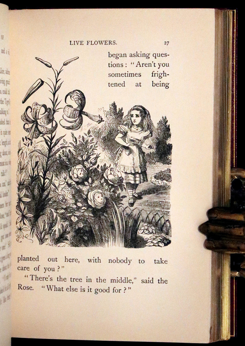 1932 Exquisite Riviere Binding - Alice's Adventures in Wonderland (With) Through the Looking-Glass and What Alice Found There.