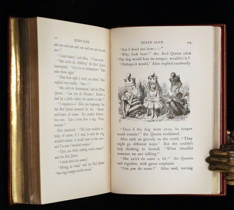 1932 Exquisite Riviere Binding - Alice's Adventures in Wonderland (With) Through the Looking-Glass and What Alice Found There.