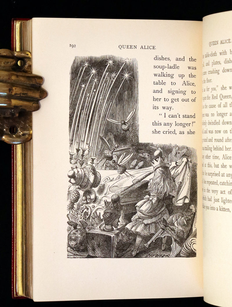 1932 Exquisite Riviere Binding - Alice's Adventures in Wonderland (With) Through the Looking-Glass and What Alice Found There.