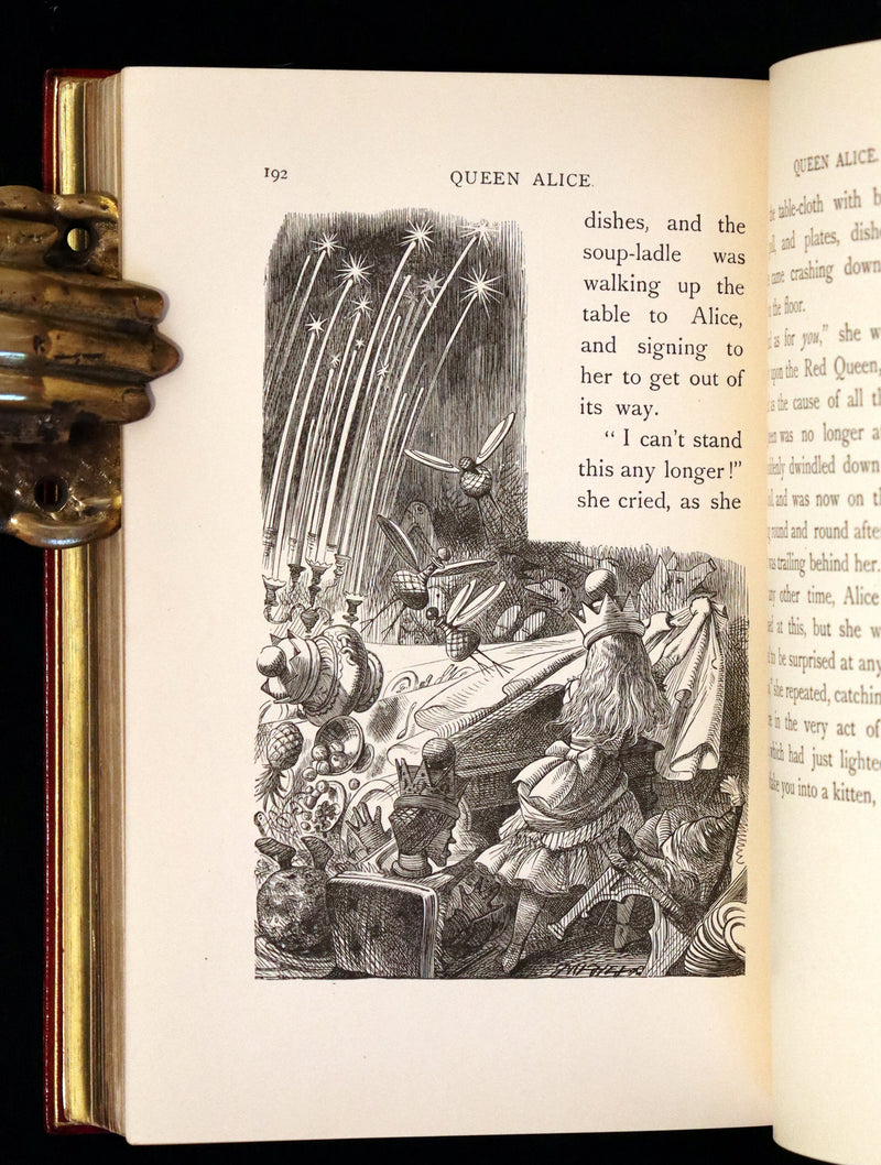1932 Exquisite Riviere Binding - Alice's Adventures in Wonderland (With) Through the Looking-Glass and What Alice Found There.
