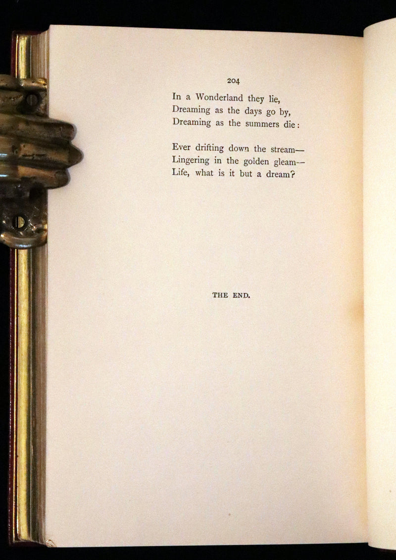 1932 Exquisite Riviere Binding - Alice's Adventures in Wonderland (With) Through the Looking-Glass and What Alice Found There.