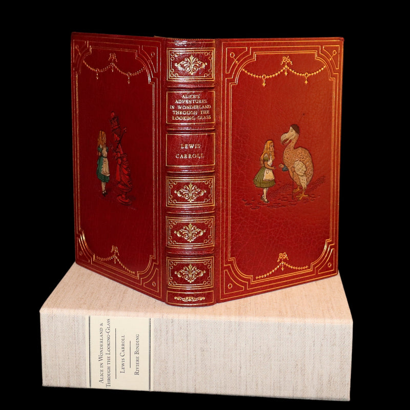 1932 Exquisite Riviere Binding - Alice's Adventures in Wonderland (With) Through the Looking-Glass and What Alice Found There.