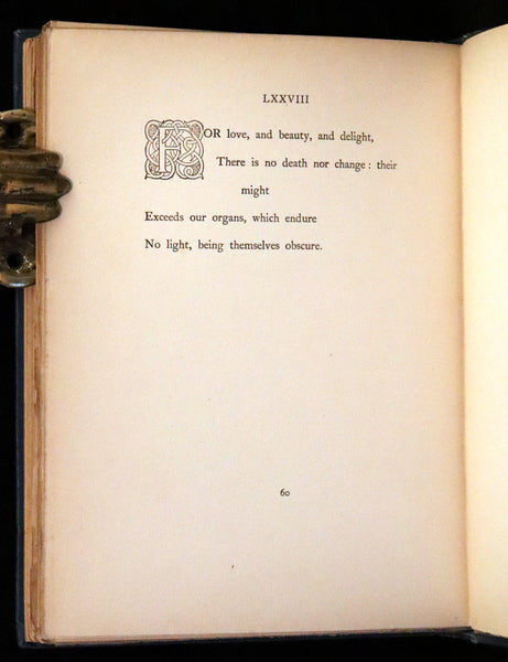 1898 Rare First Edition - The Sensitive Plant by Shelley illustrated by Laurence Housman.