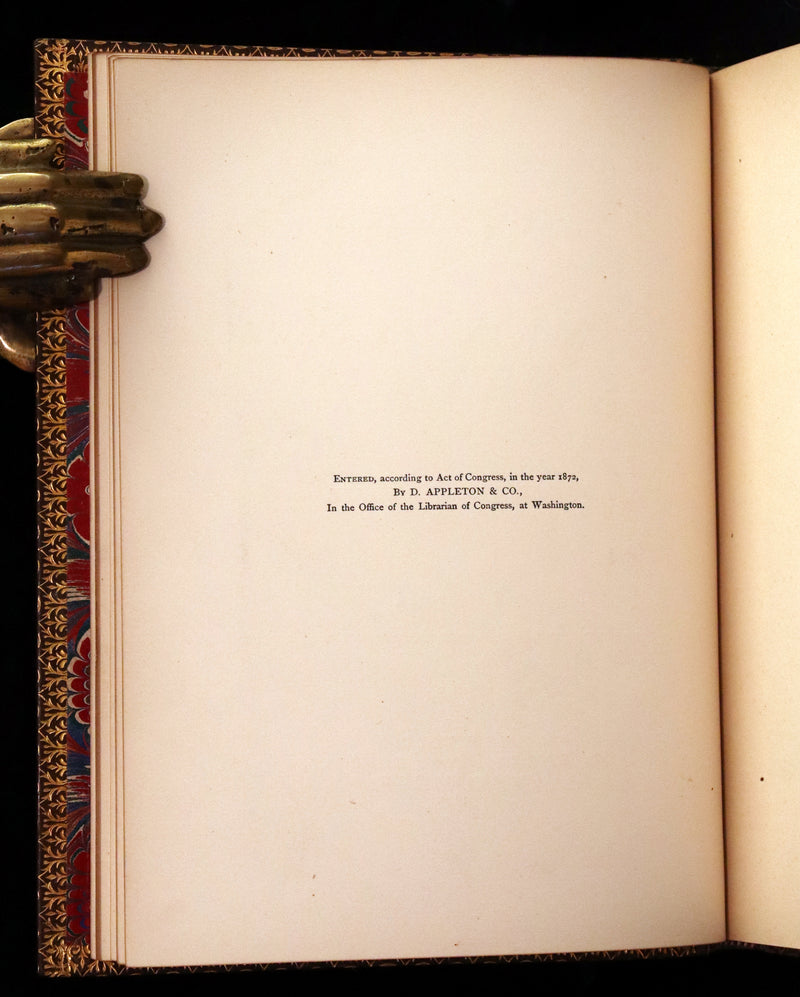 1873 Rare Romantic 1st Edition - The Little People of the Snow by William Cullen Bryant.