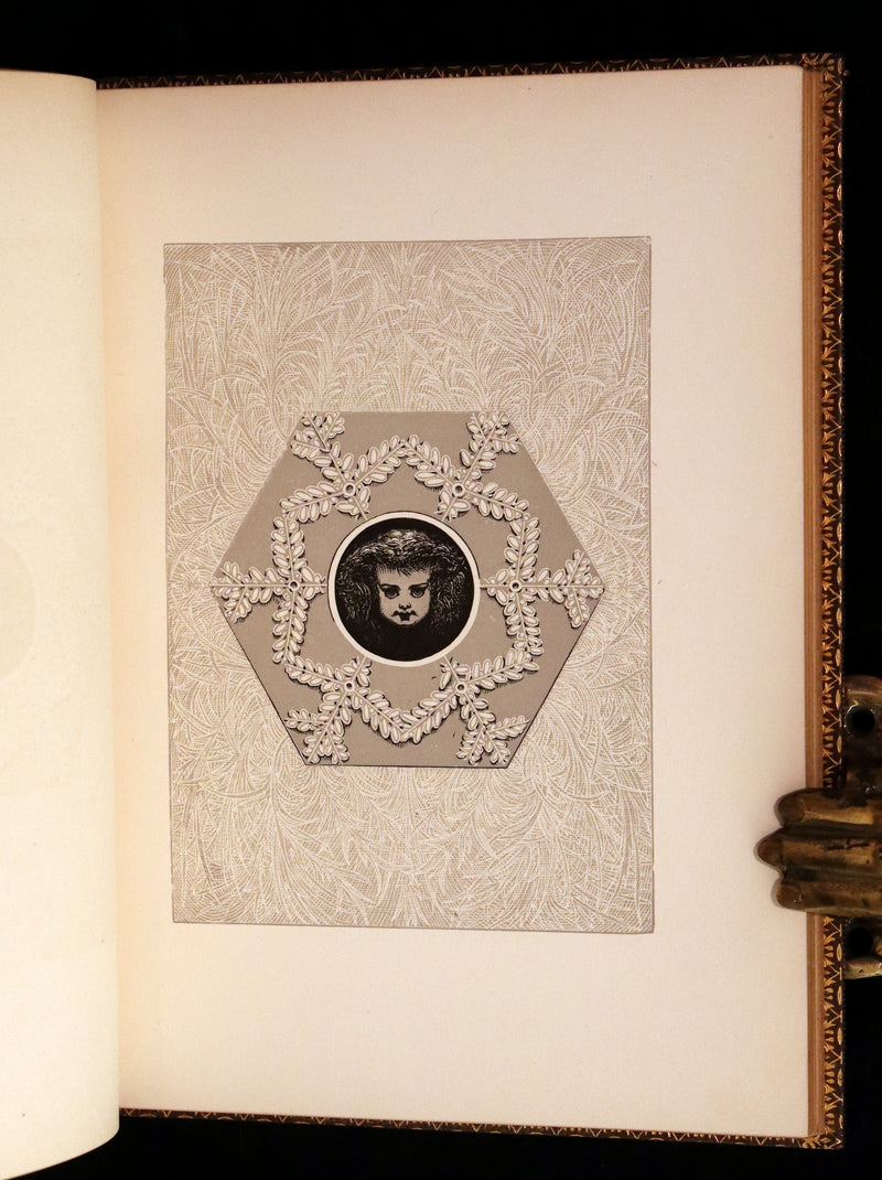 1873 Rare Romantic 1st Edition - The Little People of the Snow by William Cullen Bryant.