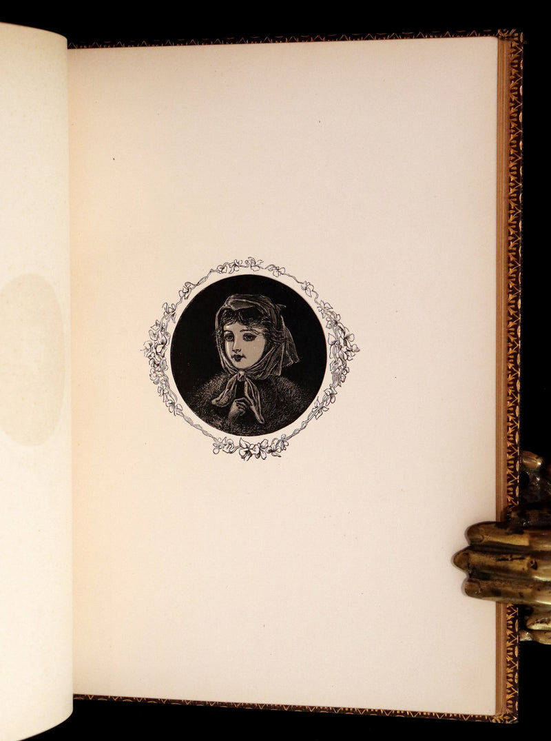 1873 Rare Romantic 1st Edition - The Little People of the Snow by William Cullen Bryant.