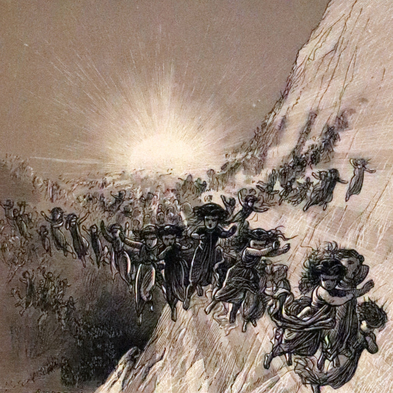 1873 Rare Romantic 1st Edition - The Little People of the Snow by William Cullen Bryant.