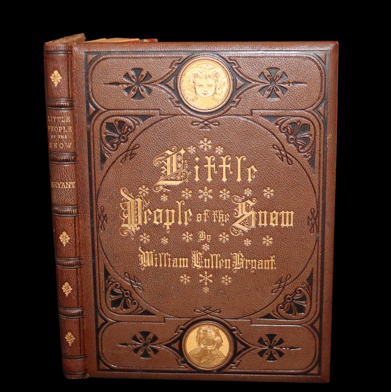 1873 Rare Romantic 1st Edition - The Little People of the Snow by William Cullen Bryant.