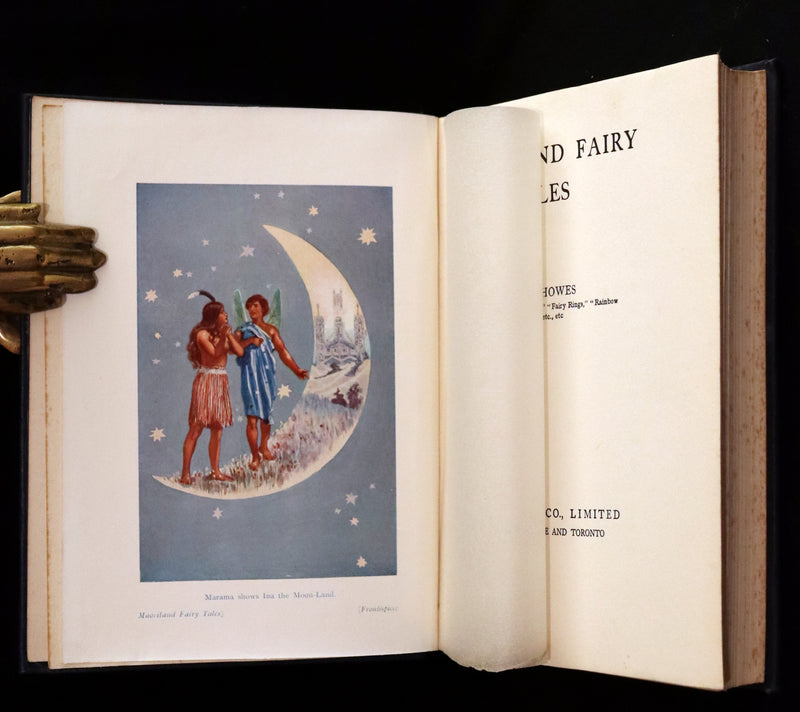 1913 Rare First Edition - MAORILAND FAIRY TALES by Edith Howes - New Zealand Maori Tales.