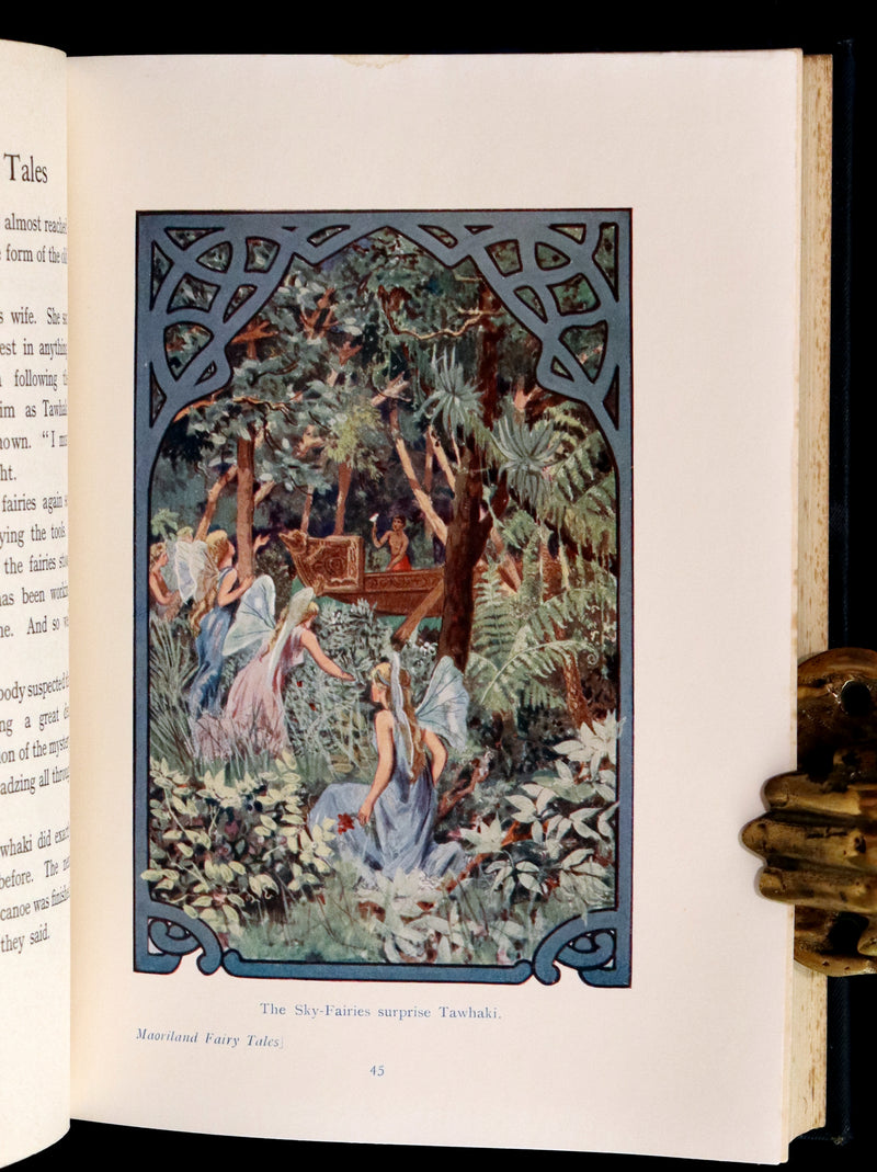 1913 Rare First Edition - MAORILAND FAIRY TALES by Edith Howes - New Zealand Maori Tales.