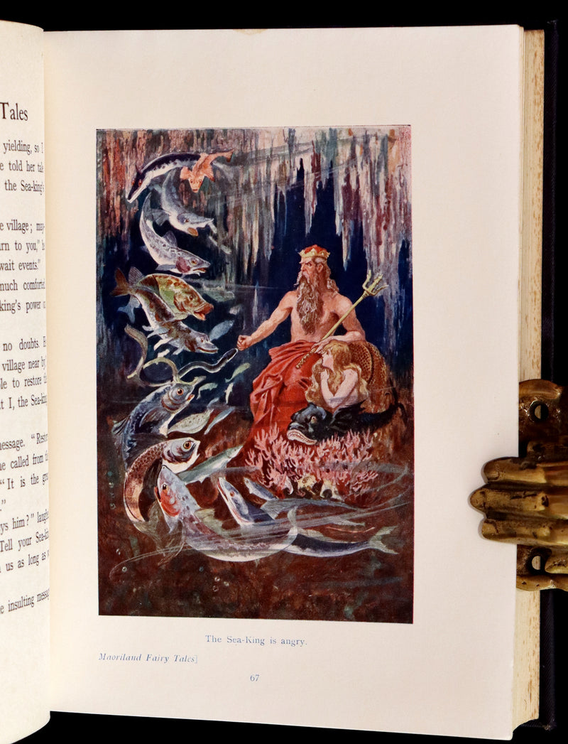1913 Rare First Edition - MAORILAND FAIRY TALES by Edith Howes - New Zealand Maori Tales.