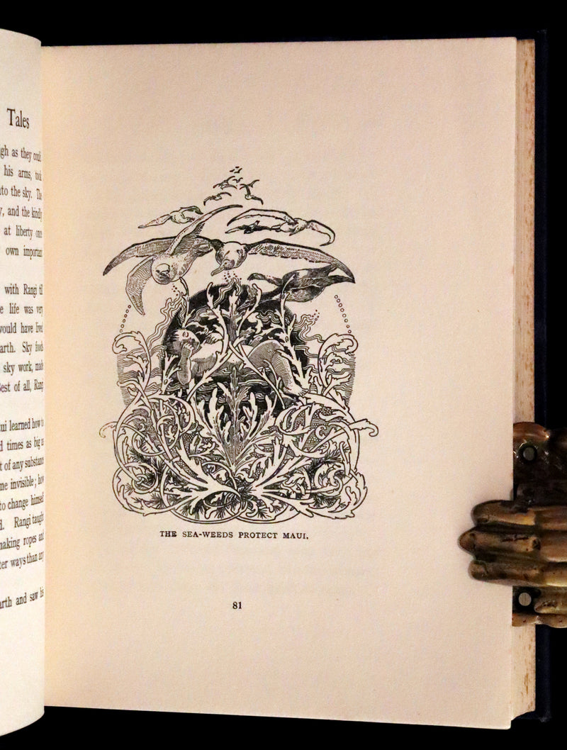 1913 Rare First Edition - MAORILAND FAIRY TALES by Edith Howes - New Zealand Maori Tales.