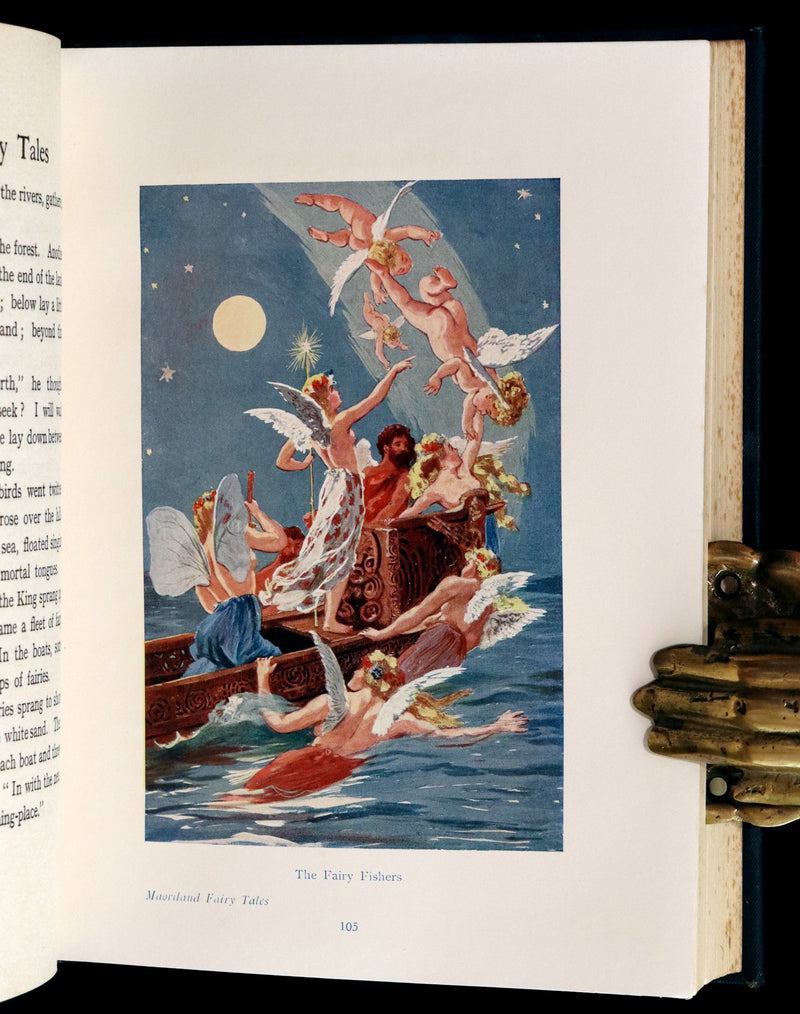 1913 Rare First Edition - MAORILAND FAIRY TALES by Edith Howes - New Zealand Maori Tales.