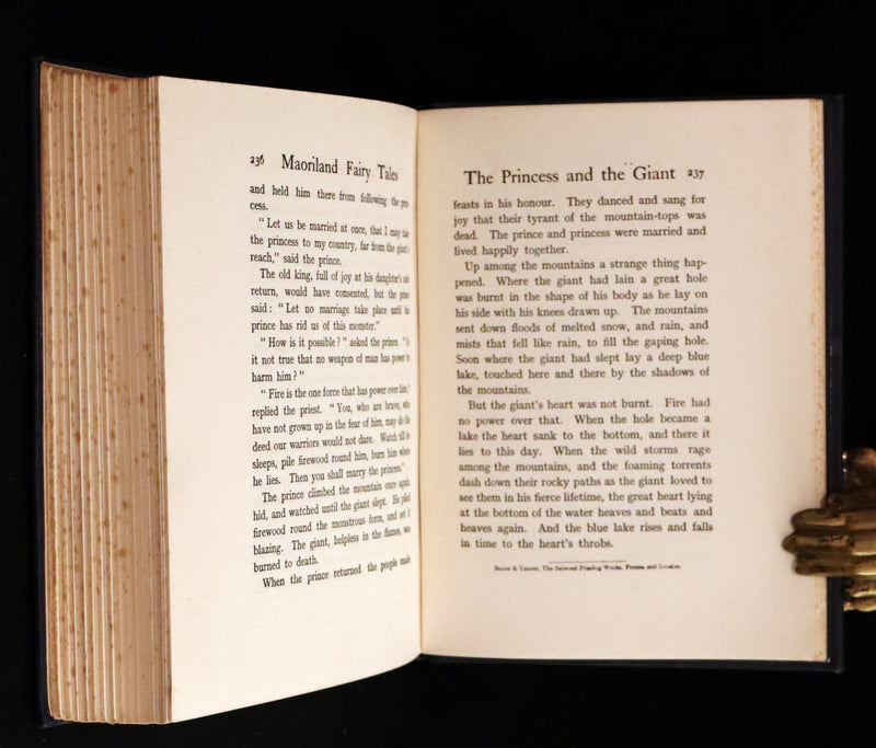 1913 Rare First Edition - MAORILAND FAIRY TALES by Edith Howes - New Zealand Maori Tales.