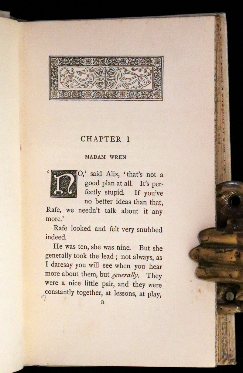 1892 Scarce First Edition - AN ENCHANTED GARDEN, Fairy Stories by Mary Louisa Molesworth illustrated by William John Hennessy.